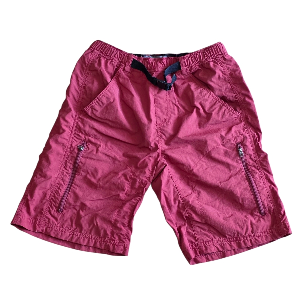 REI Men's Red Travel Cargo Short With Mesh Liner Size Small